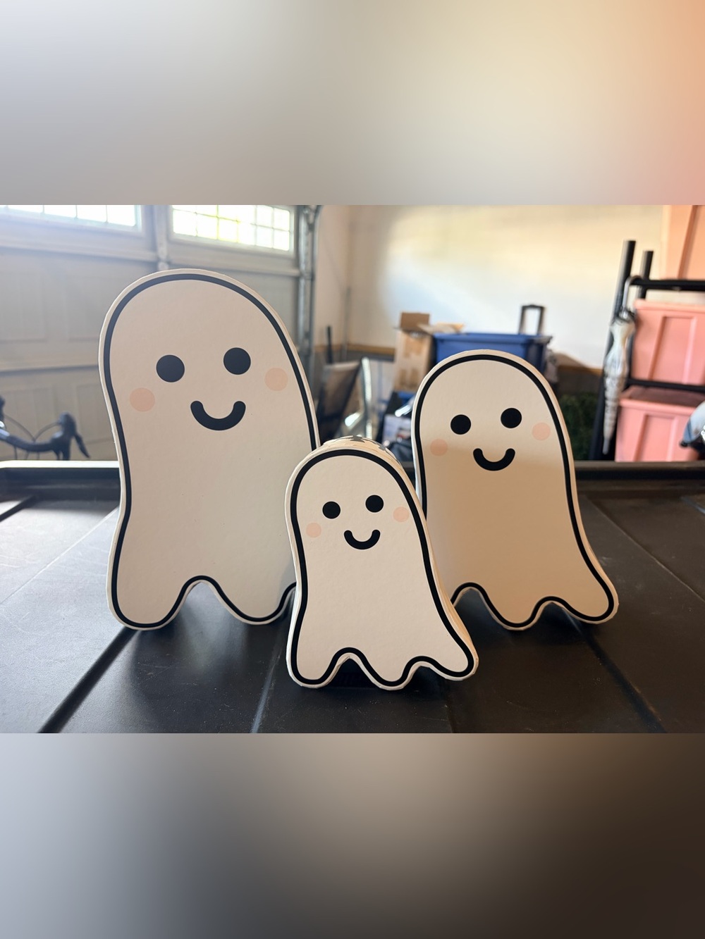 Cute White Nesting Ghost Boxes